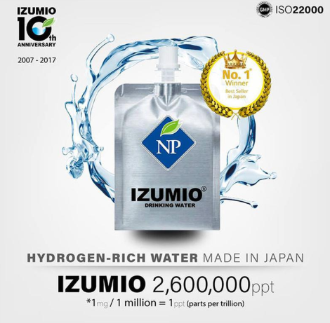 Izumio.vn là đơn vị hàng đầu chuyên phân phôi loại nước Izumio  chính hãng