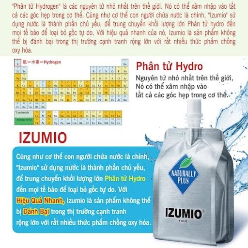 Nước Izumio giúp thải độc